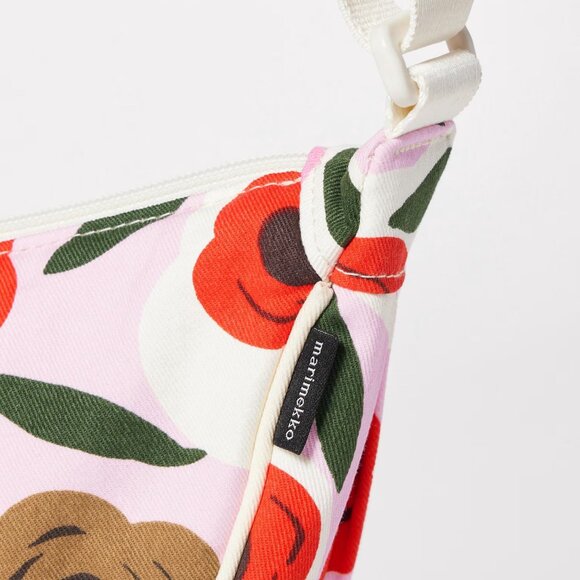 NWT Uniqlo x Marimekko Round Mini Shoulder Bag - Pink Floral - Picture 5 of 6
